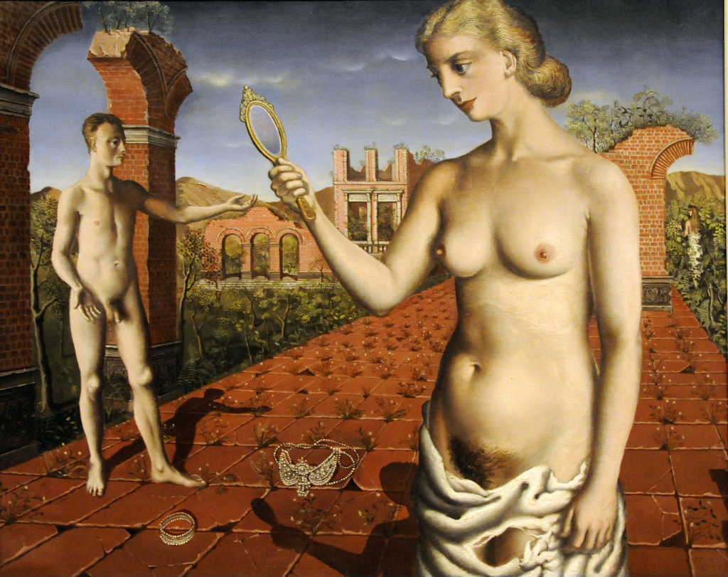 Proposition Diurne (La Femme au Miroir) by Paul Delvaux, 1937